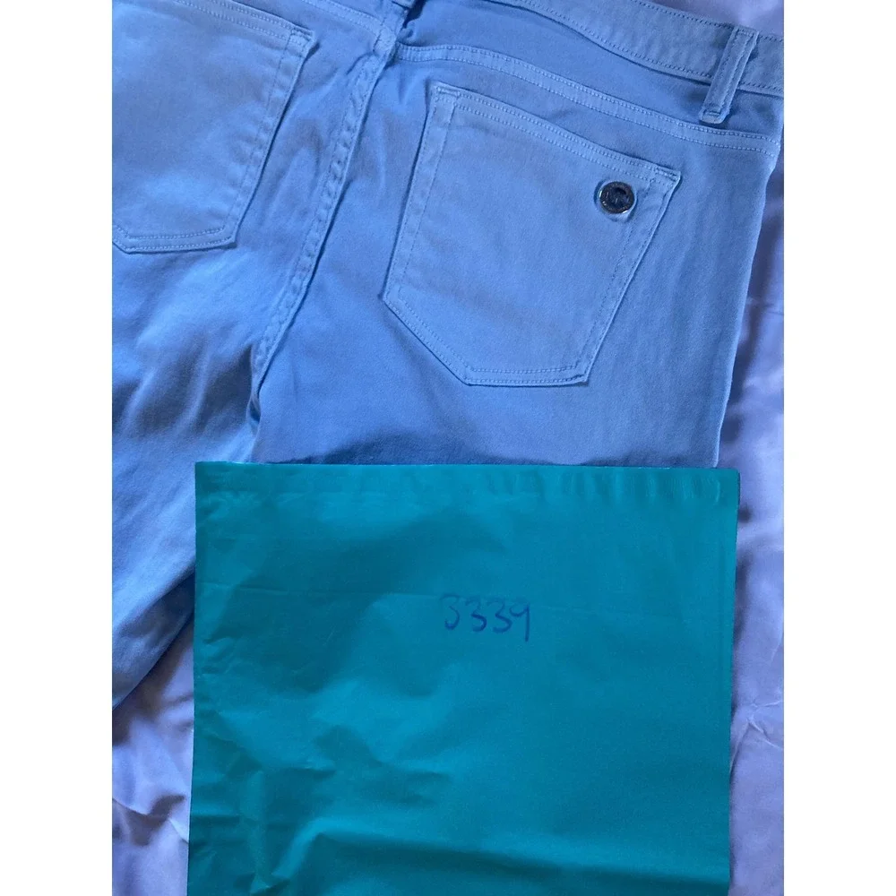 Michael Kors Izzy Skinny Jeans Womens 34 Waist Light Blue Stretch Denim Skinny